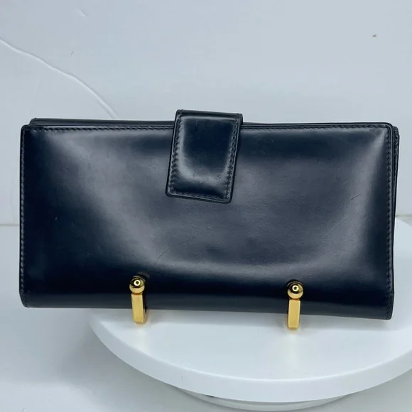 Authentic Gucci Long Wallet Black leather - Picture 3 of 9